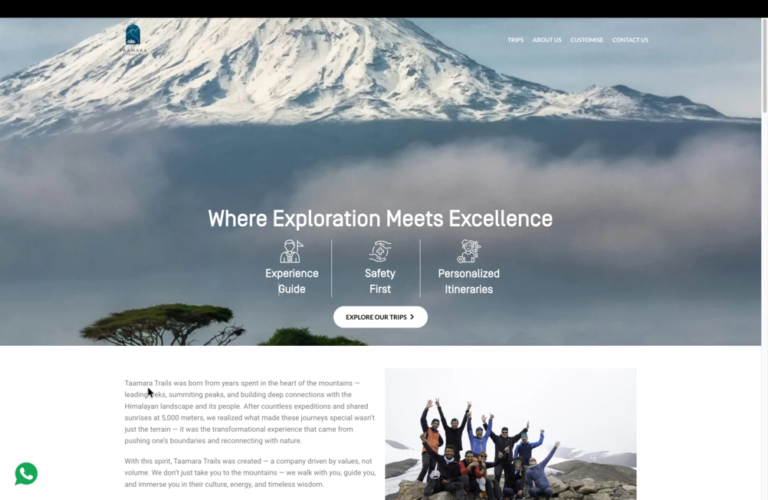 taamara-trails-website-software-development-company